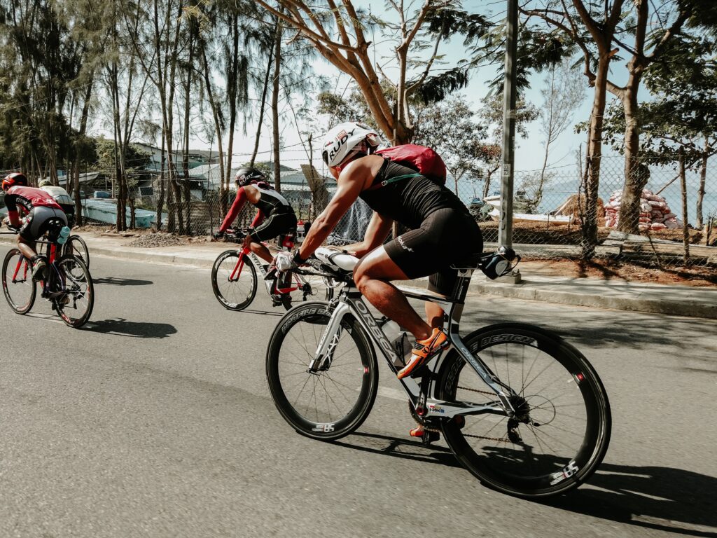 Triathlonrennen Rad